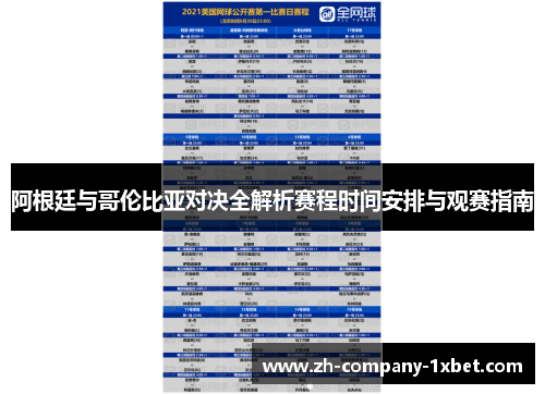 阿根廷与哥伦比亚对决全解析赛程时间安排与观赛指南